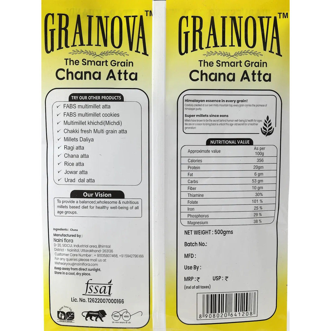 Combo Pack of Ragi Atta And Chana Atta