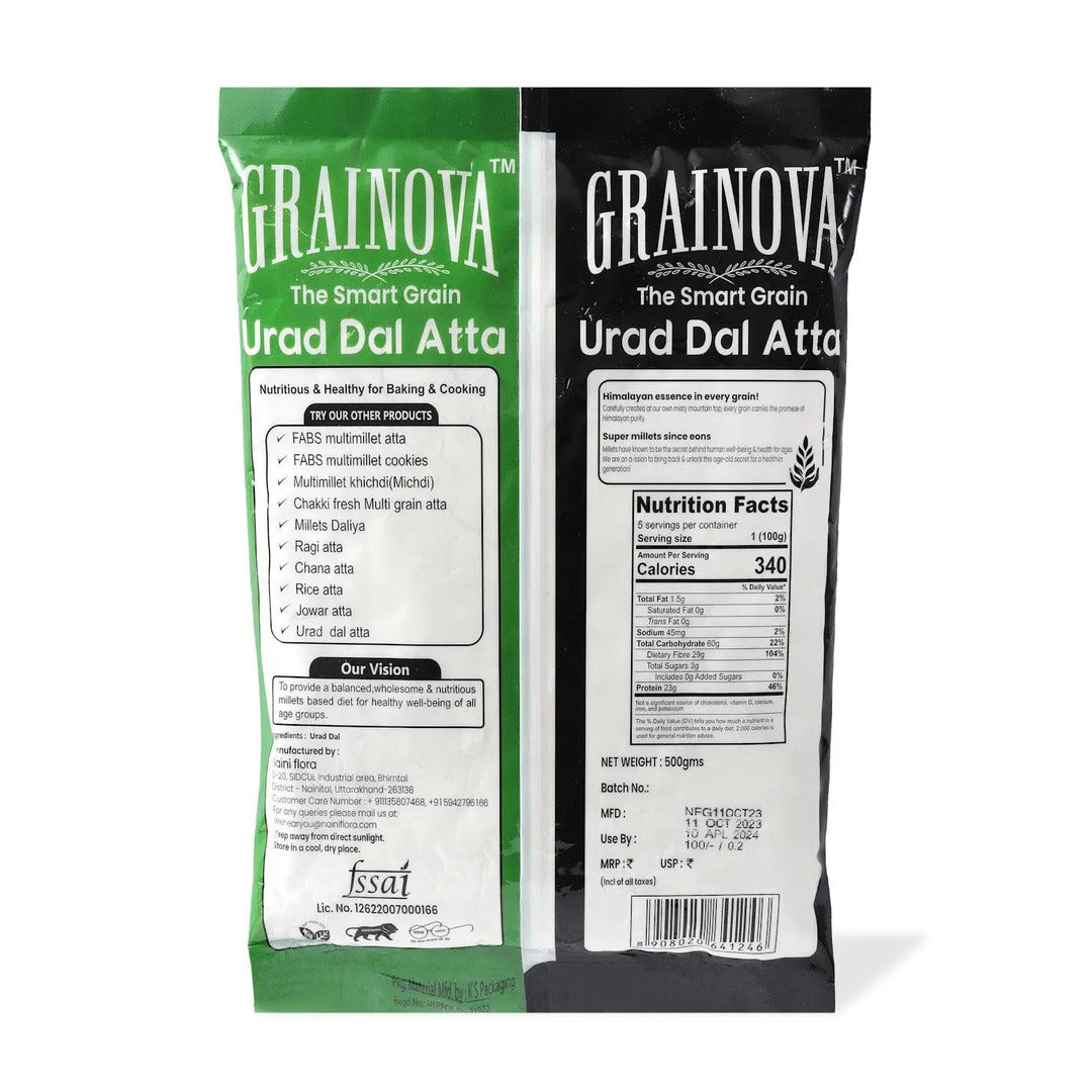 Combo Pack Of Rice Atta And Urad Atta